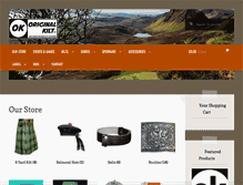 Tablet Screenshot of originalkilt.com